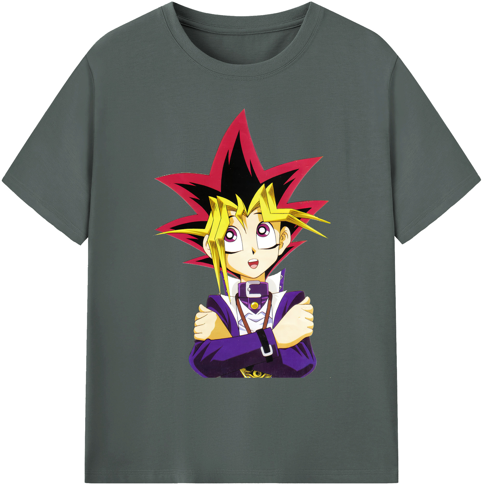 （画像用） 遊☆戯☆王 Yu-Gi-Oh! 綿100％ メンズ半袖Tシャツ｜肌触りやわらか＆通気性